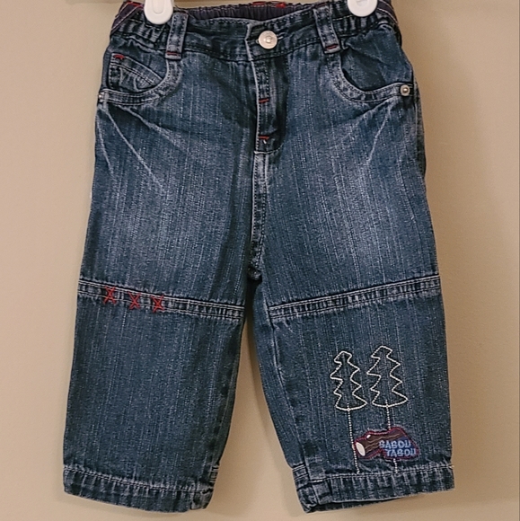 Gagou Tagou lined denim jeans - Picture 1 of 6
